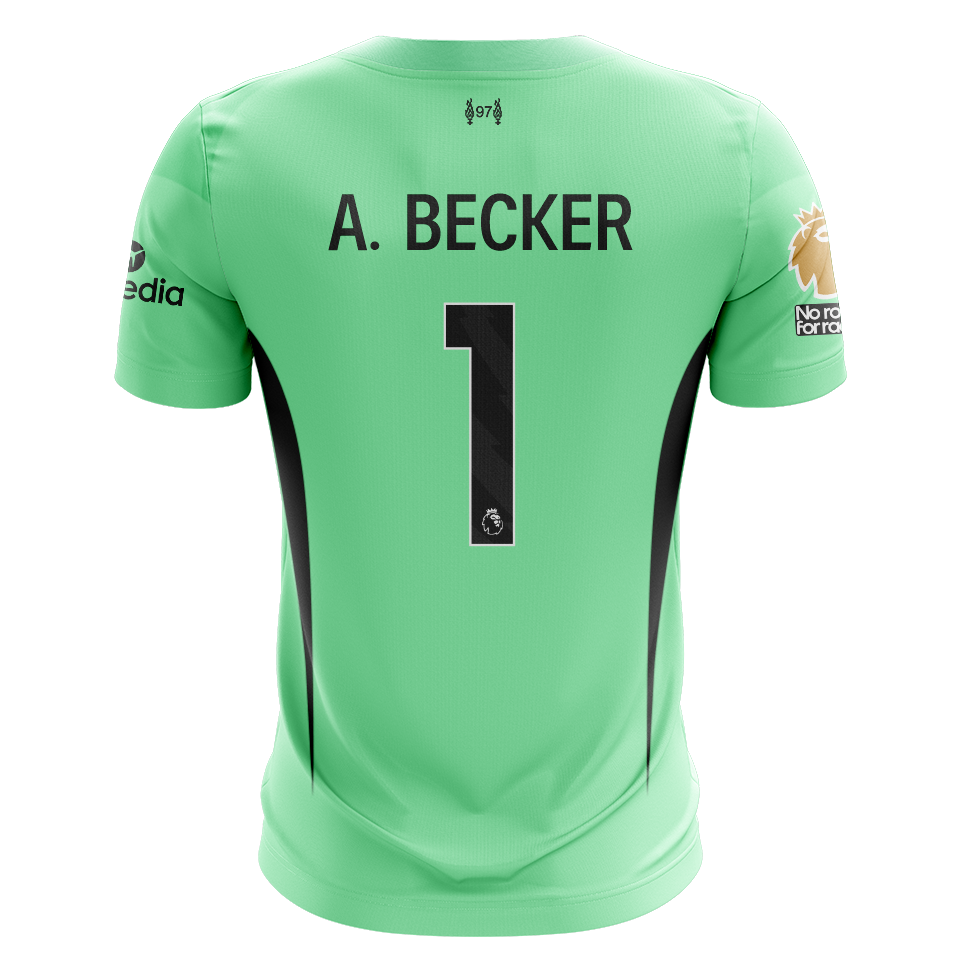ALISSON BECKER SIGNED LIVERPOOL FC UCL EUROPEAN A. BECKER 1 SHIRT (AFT