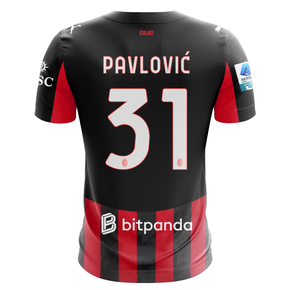 Strahinja Pavlović AC Milan shirt