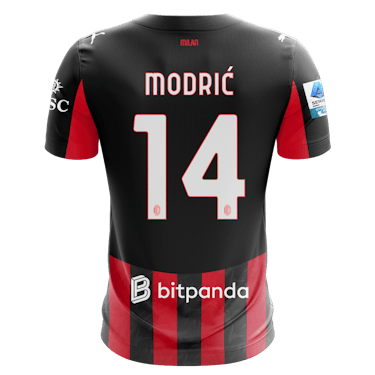 Luka Modrić AC Milan camisa.