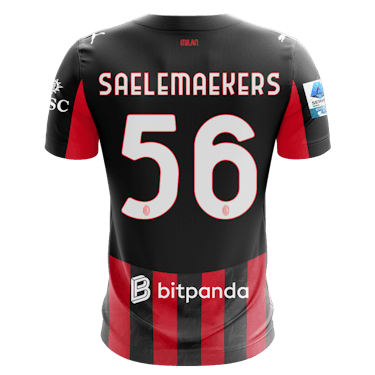 Alexis Saelemaekers AC Milan camisa.