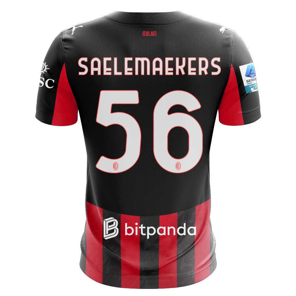 Camisola de Alexis Saelemaekers, AC Milan