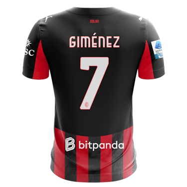 Santiago Tomás Giménez AC Milan camisa.