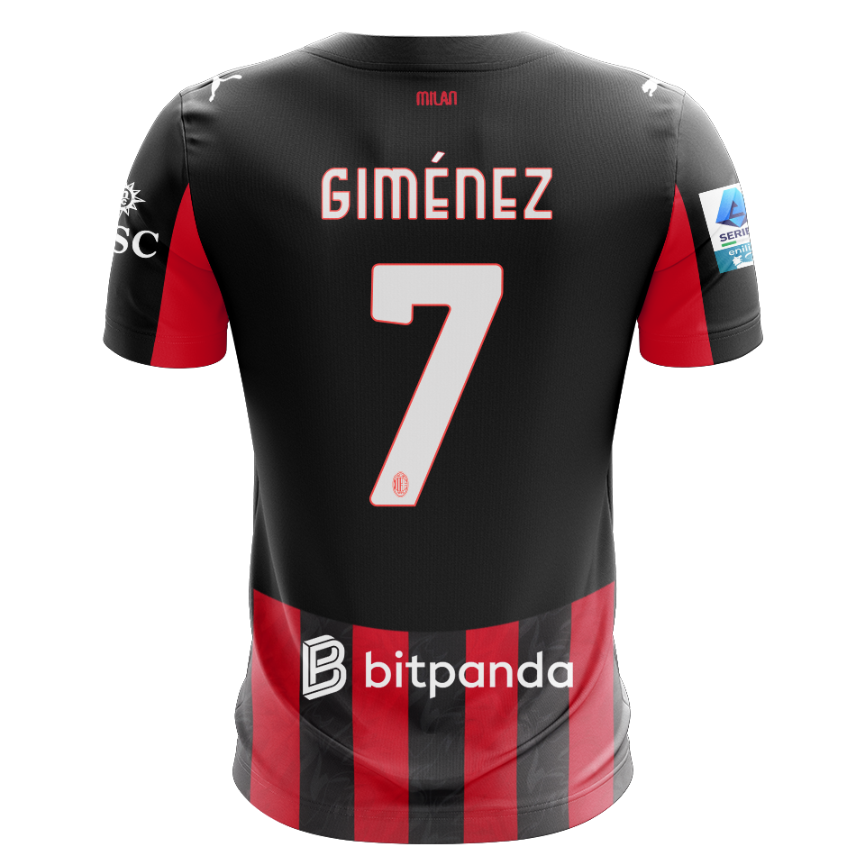 Jersey Santiago Giménez AC Milan