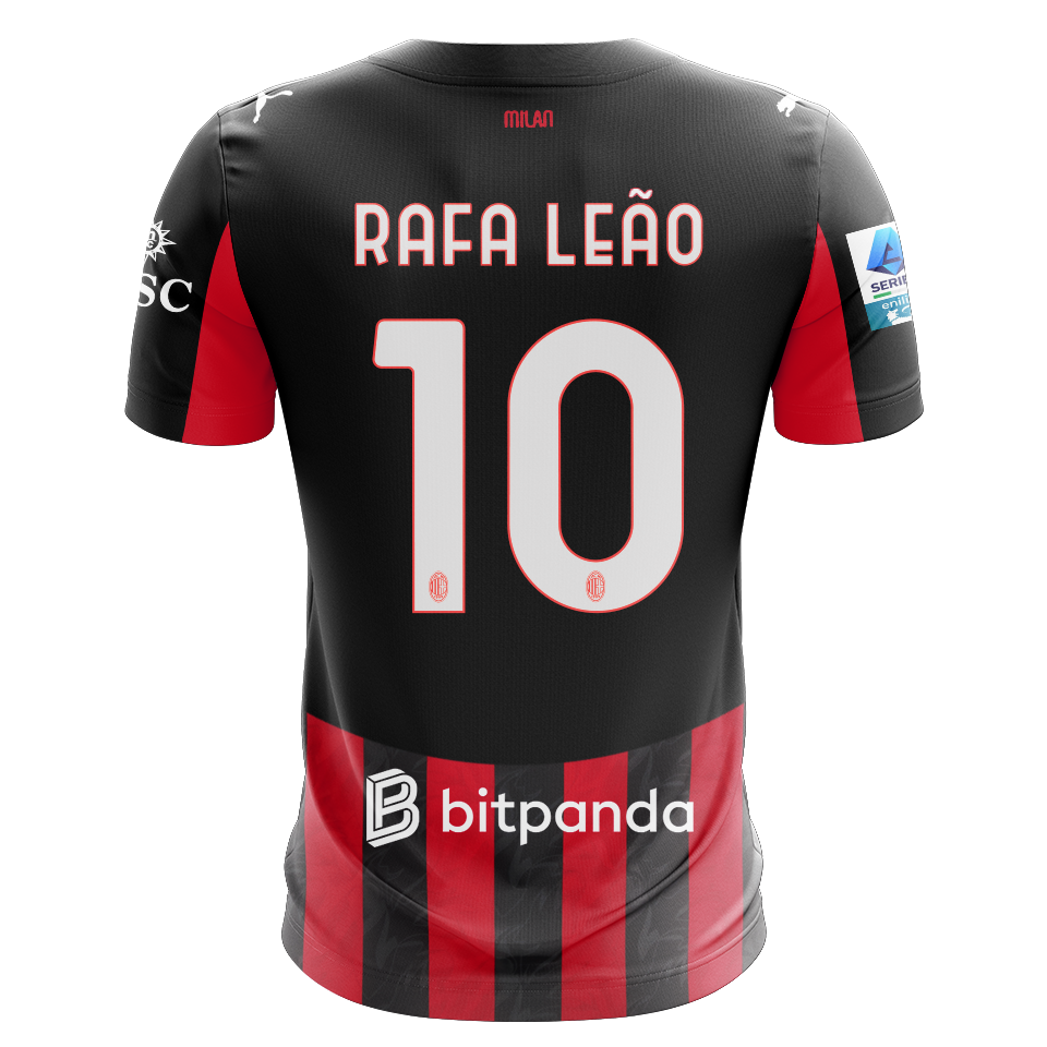 ピ*ル様 ACミラン RAFA Leão 10番 シャツ　レオン 10-back-rafa-leao-96ed5665-