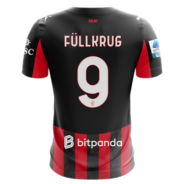 Niclas Füllkrug AC Milan のシャツ
