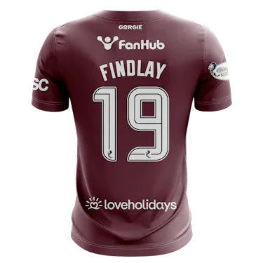 Shirt van Stuart Findlay Heart of Midlothian