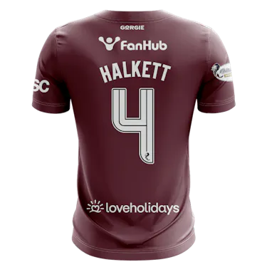 Maillot de Craig Halkett (Heart of Midlothian)