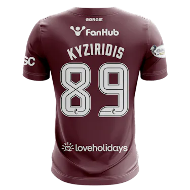 Alexandros Kyziridis Heart of Midlothian のシャツ