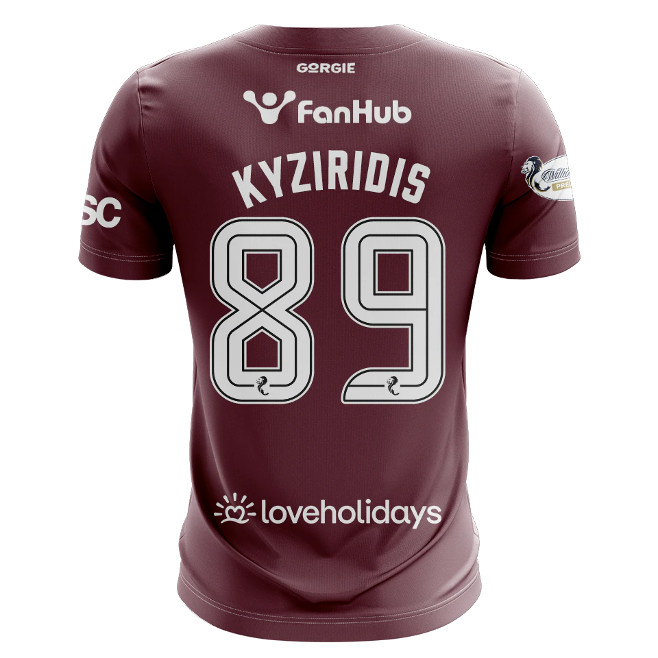 Alexandros Kyziridis Heart of Midlothian のシャツ