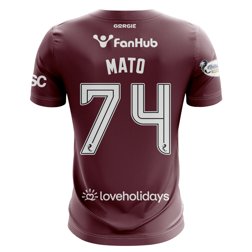 来自Heart of Midlothian的Rogers Mato球衣