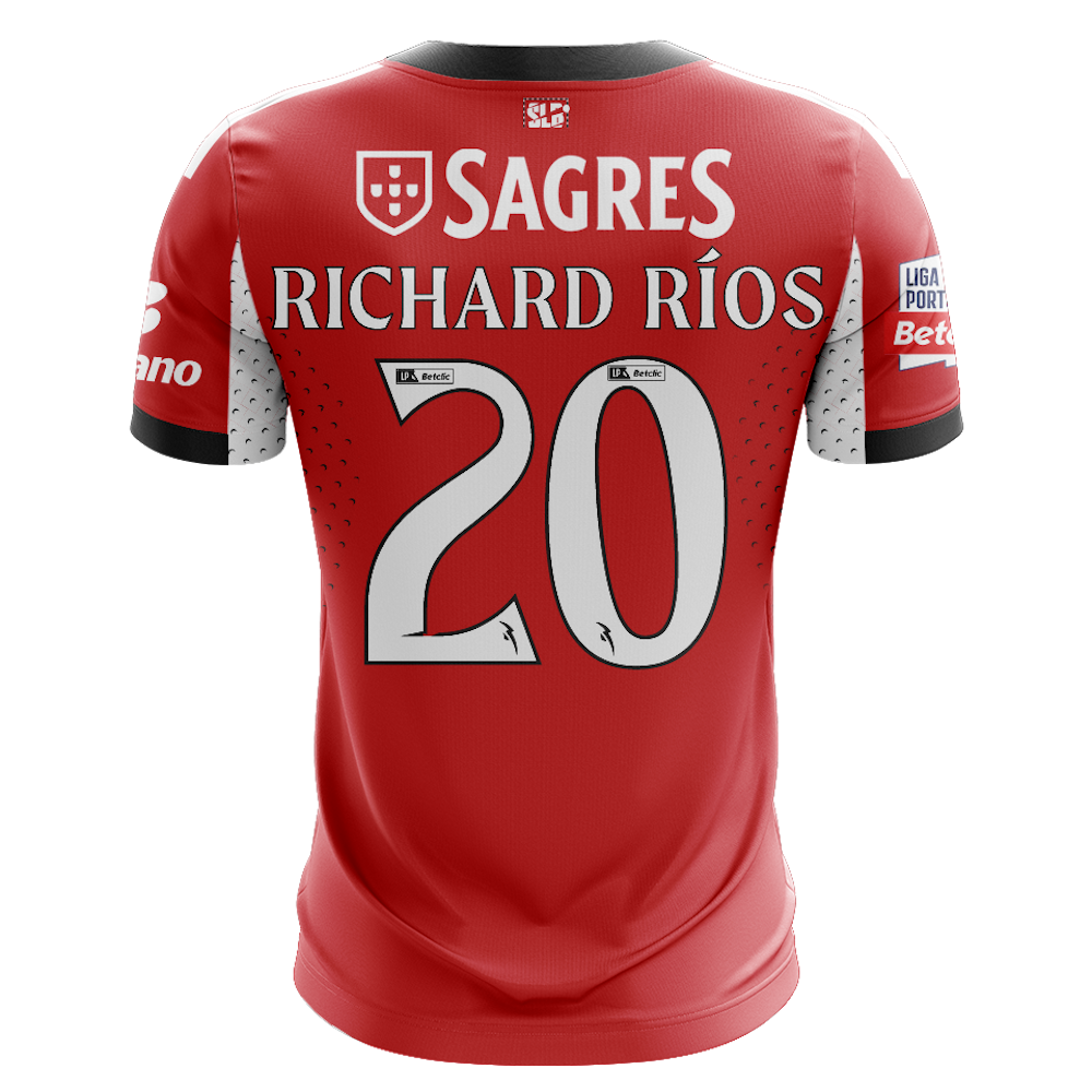 Richard Ríos | SL Benfica - Vitória SC | MatchWornShirt