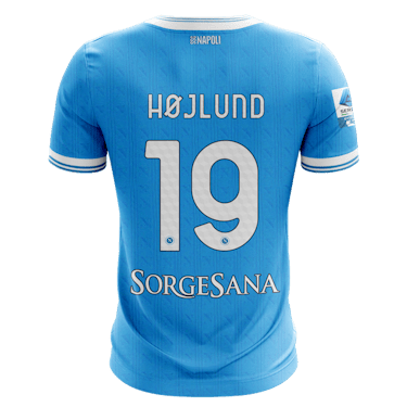 Rasmus Højlund SSC Napoli のシャツ