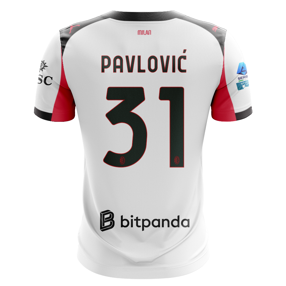 Strahinja Pavlović AC Milan jersey