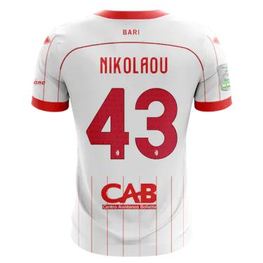 S.S.C. Bari-Trikot von Dimitrios Nikolaou