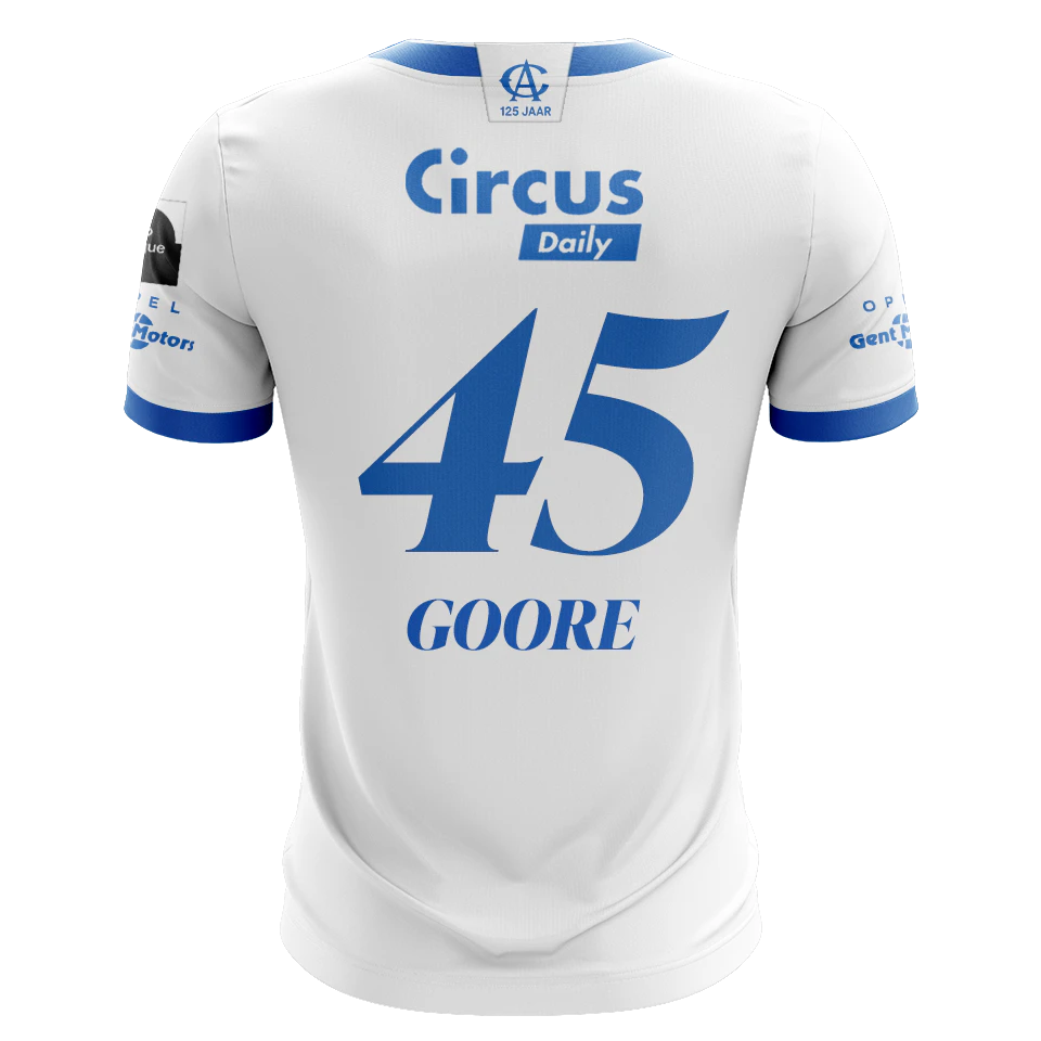 来自KAA Gent的Bi Christ Hyllarion Goore球衣