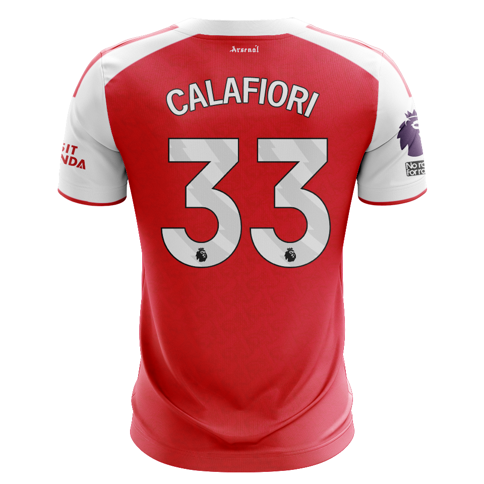 Riccardo Calafiori | Arsenal - Fulham | MatchWornShirt