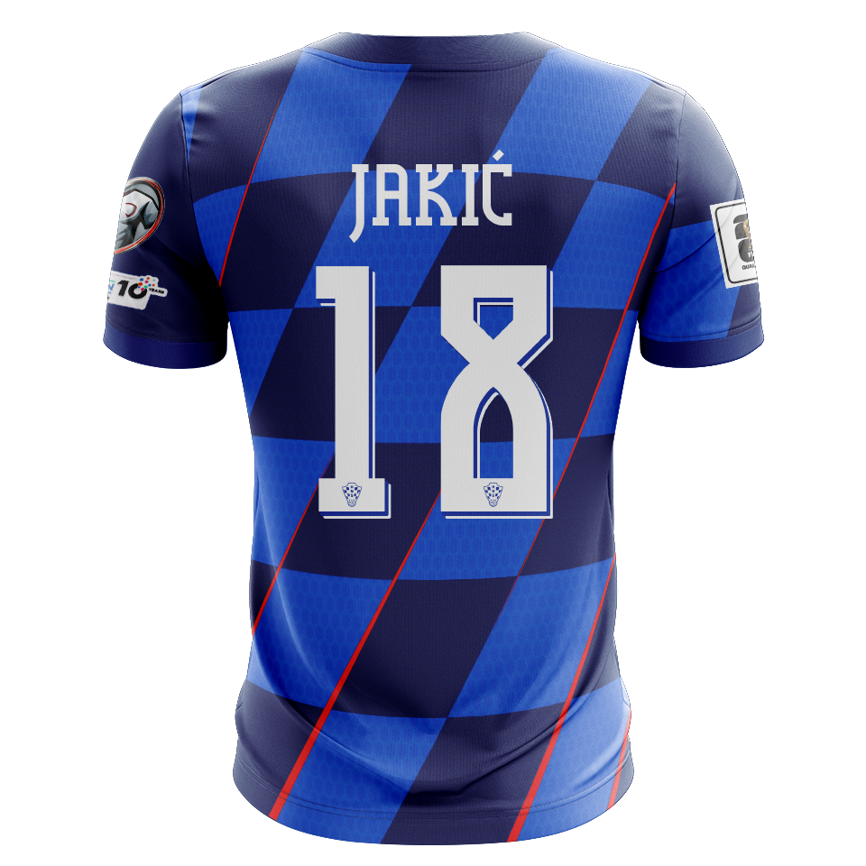 Camisola de Kristijan Jakić, Croatia