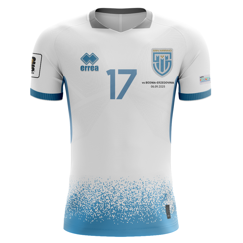 Alessandro Golinucci San Marino shirt