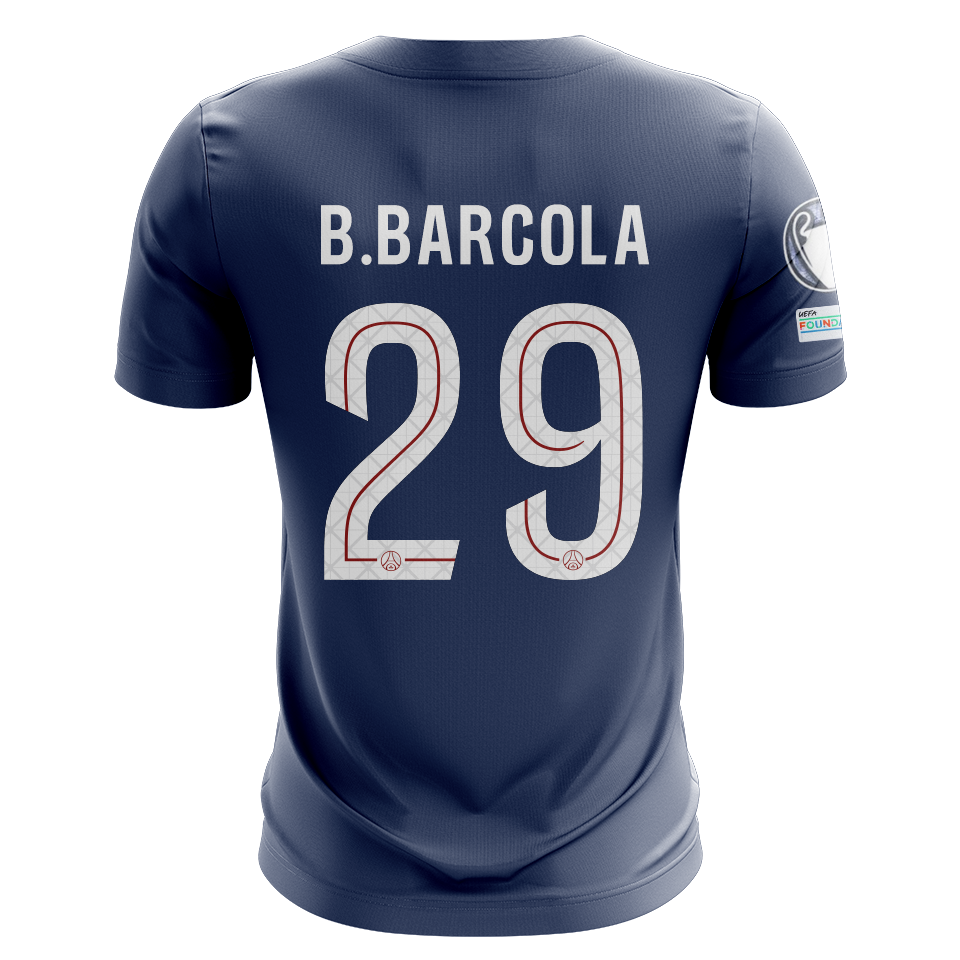 Maillot de Bradley Barcola (Paris Saint-Germain)