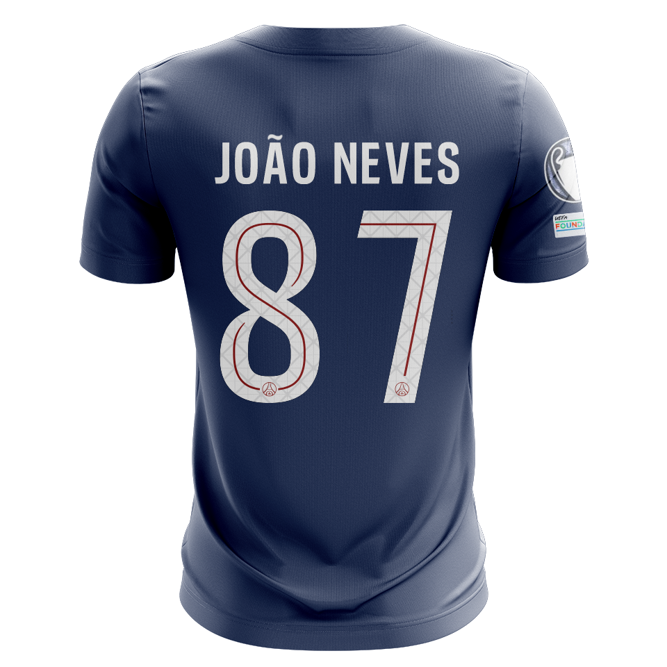 来自Paris Saint-Germain的João Neves球衣