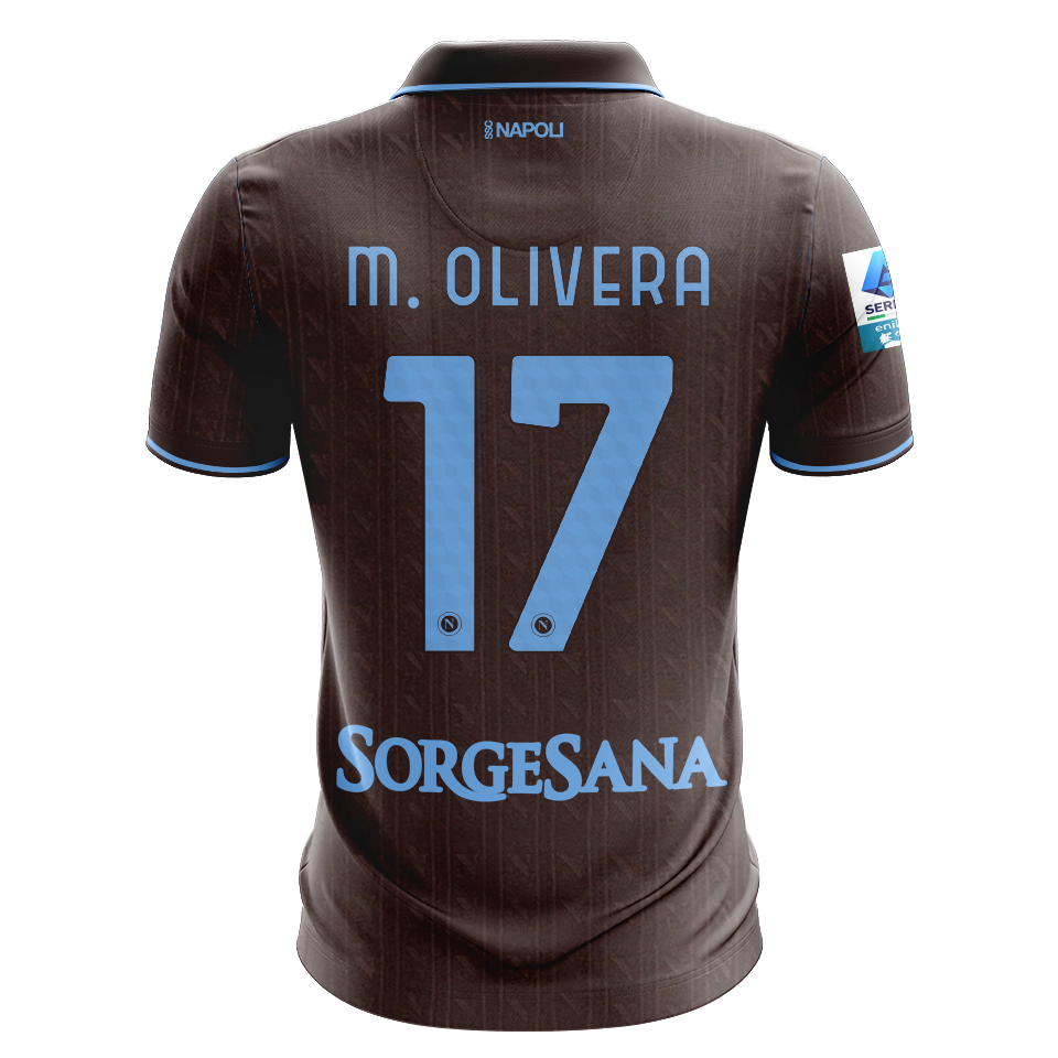 来自SSC Napoli的Mathías Olivera球衣