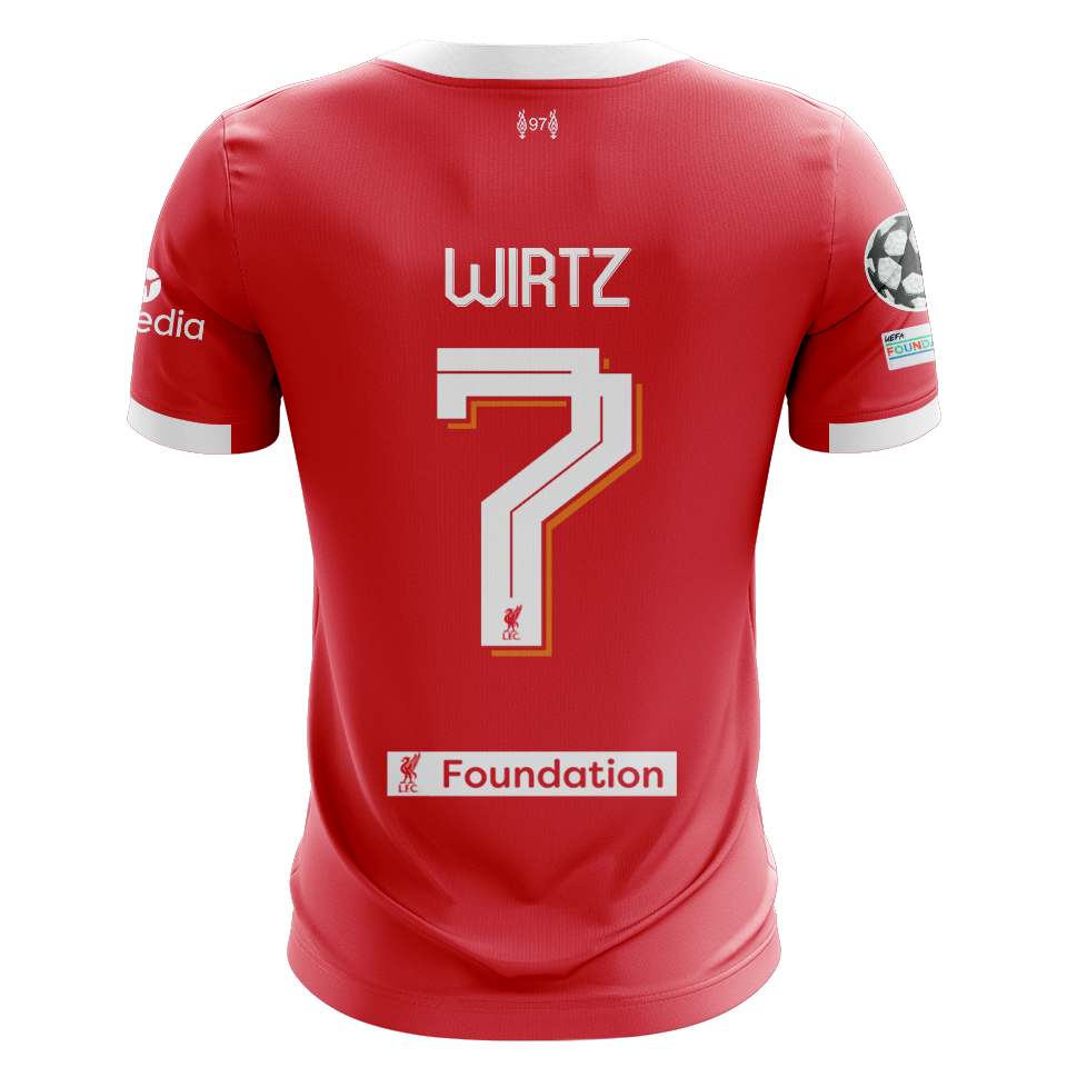 Florian Wirtz Liverpool jersey