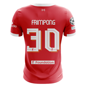 Jeremie Frimpong Liverpool jersey
