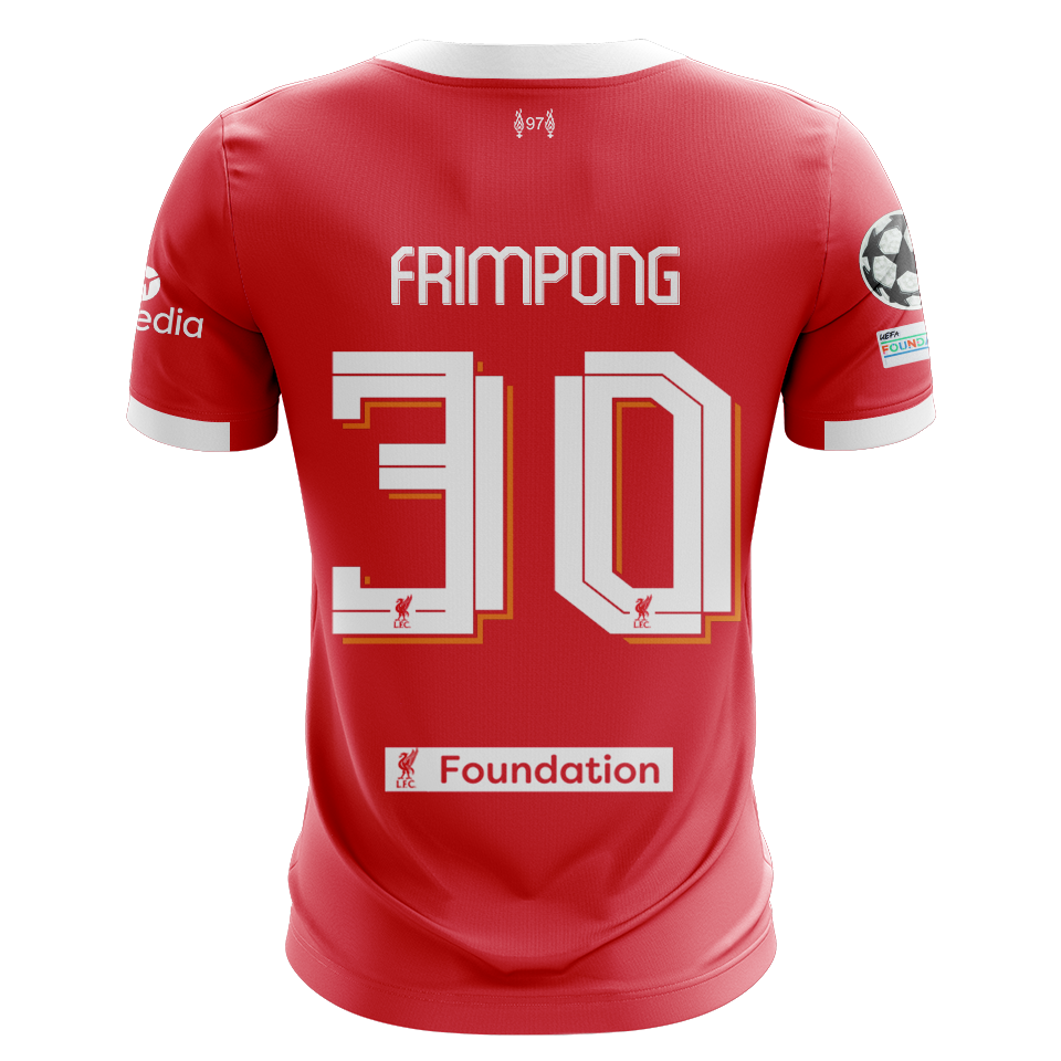 Jeremie Frimpong Liverpool jersey