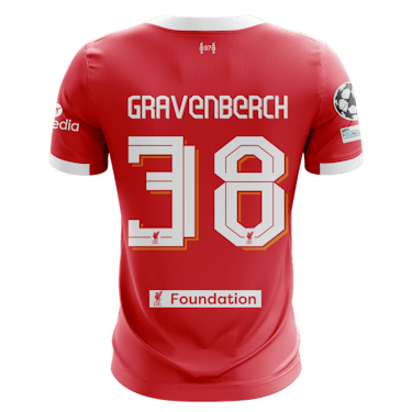 Ryan Gravenberch Liverpool jersey