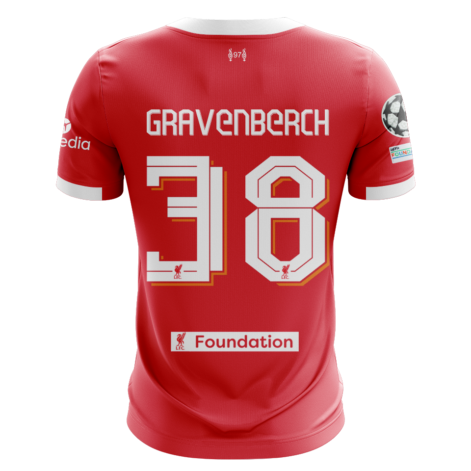 Ryan Gravenberch Liverpool jersey