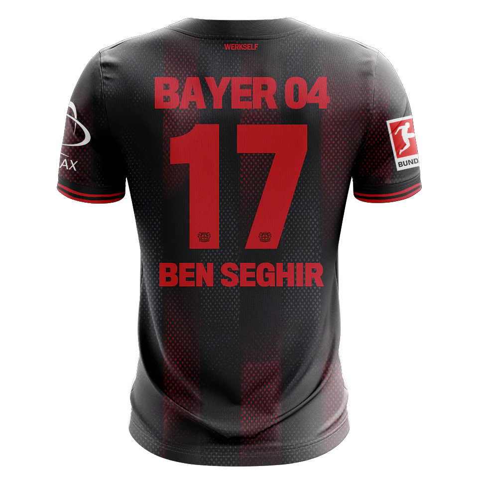 Eliesse Ben Seghir Bayer Leverkusen camisa.
