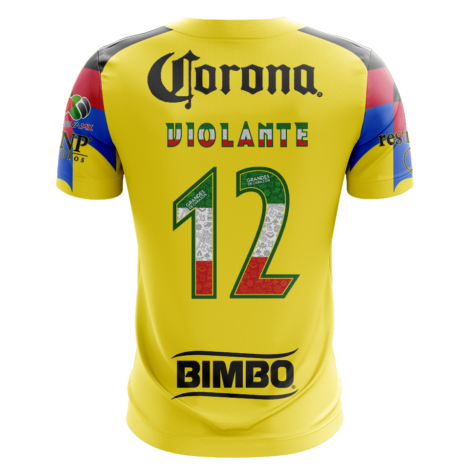 Club América 팀의 Isaías Violante 셔츠