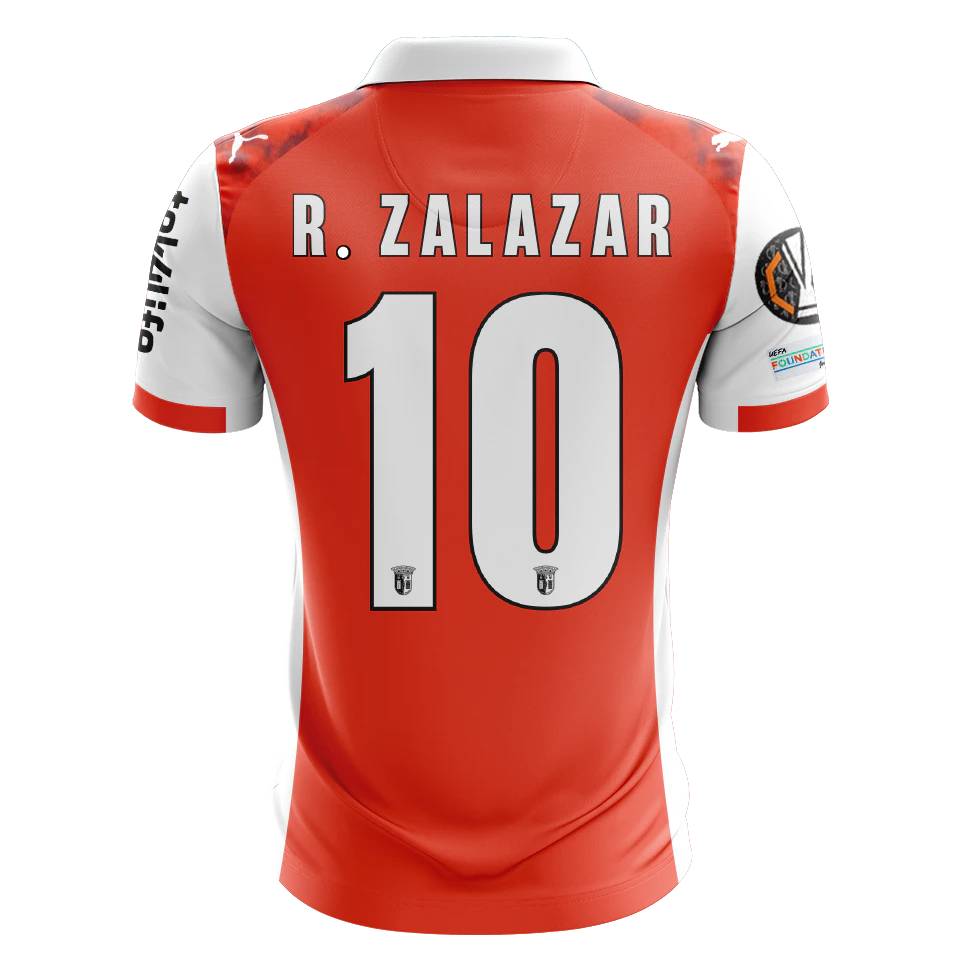 来自SC Braga的Rodrigo Zalazar球衣