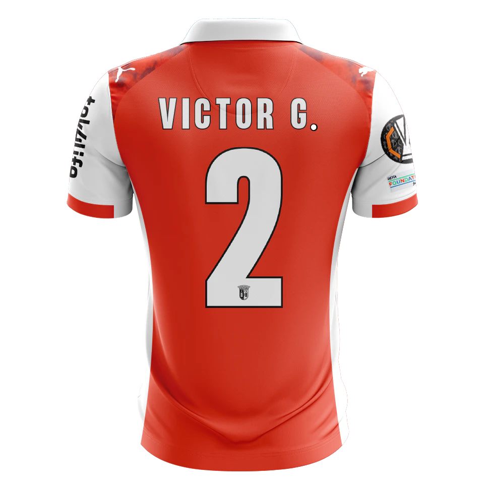 SC Braga 팀의 Víctor Gómez 셔츠