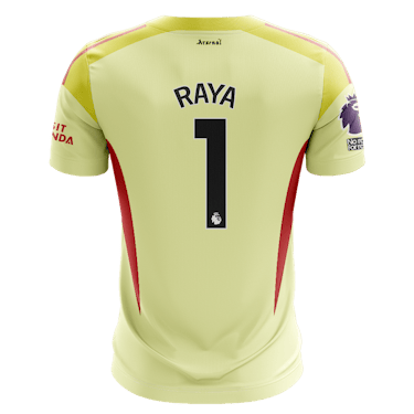 David Raya  Arsenal のシャツ
