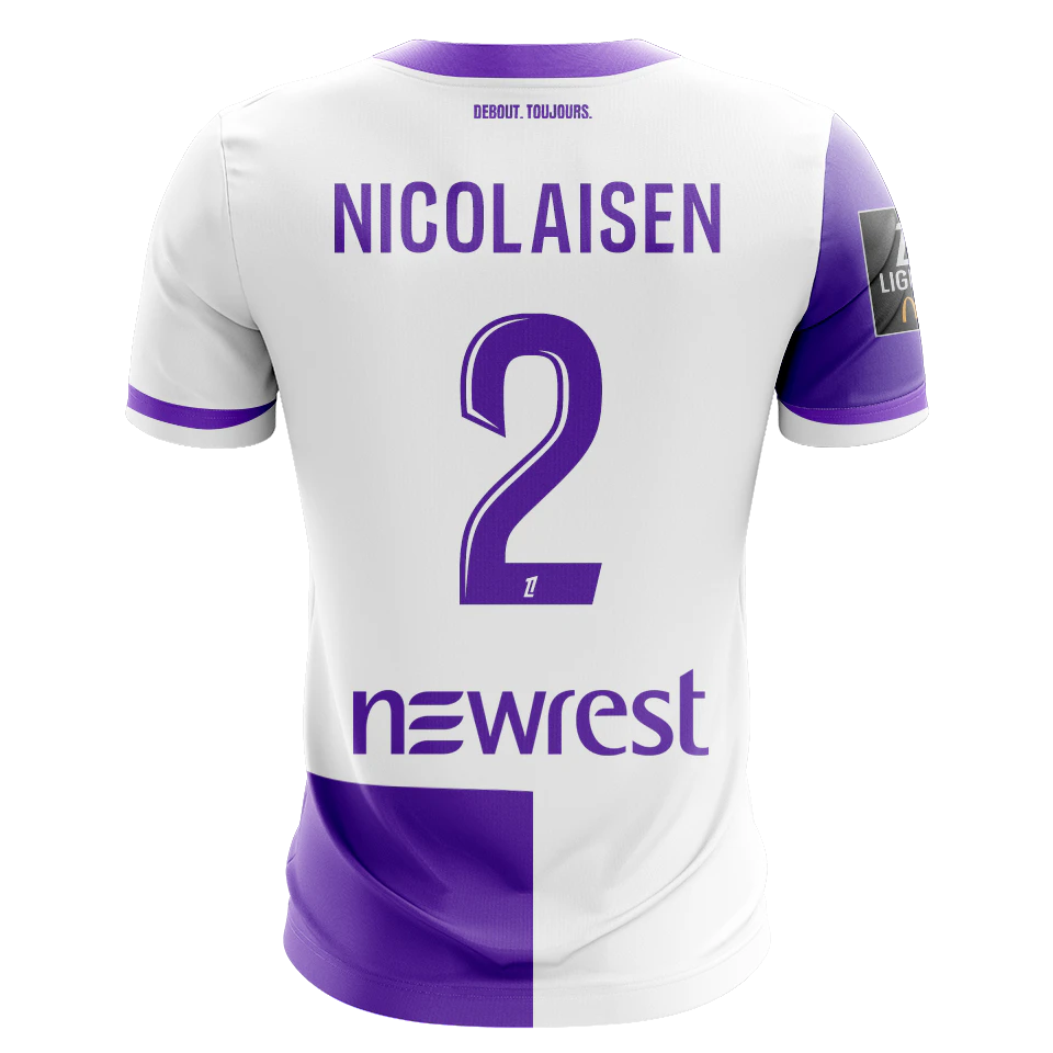 来自Toulouse FC的Rasmus Nicolaisen球衣