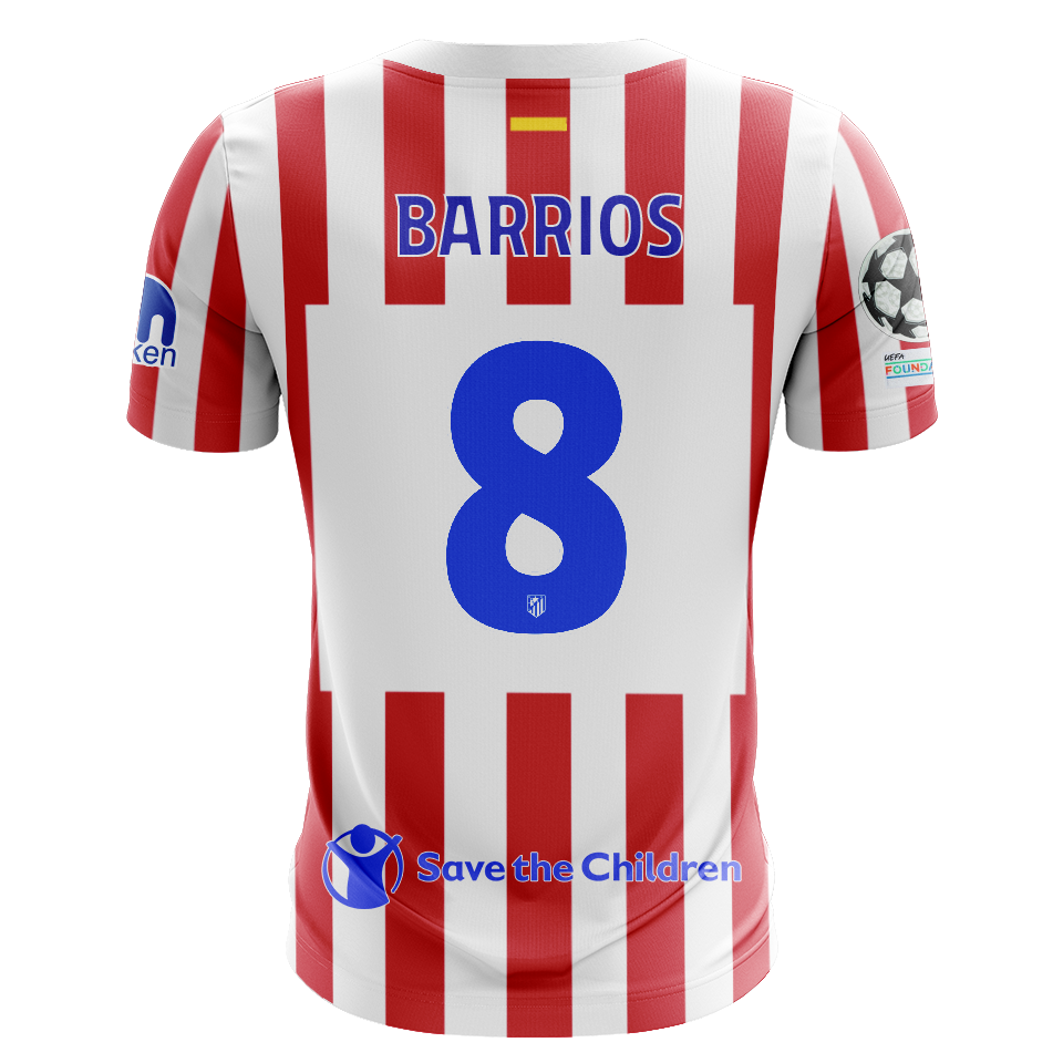 Pablo Barrios Rivas Atlético de Madrid shirt