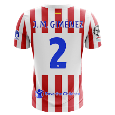 José María Giménez de Vargas Atlético de Madrid shirt