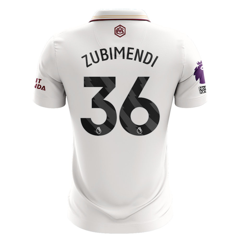 Martín Zubimendi Burnley Arsenal MatchWornShirt