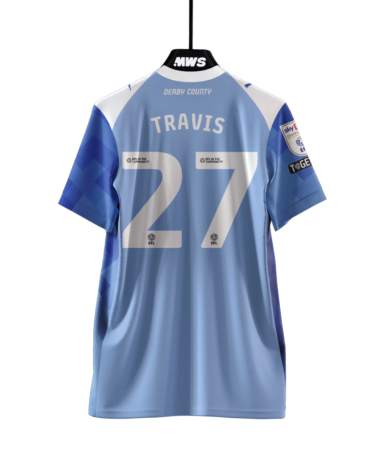 来自Derby County的Lewis Travis球衣