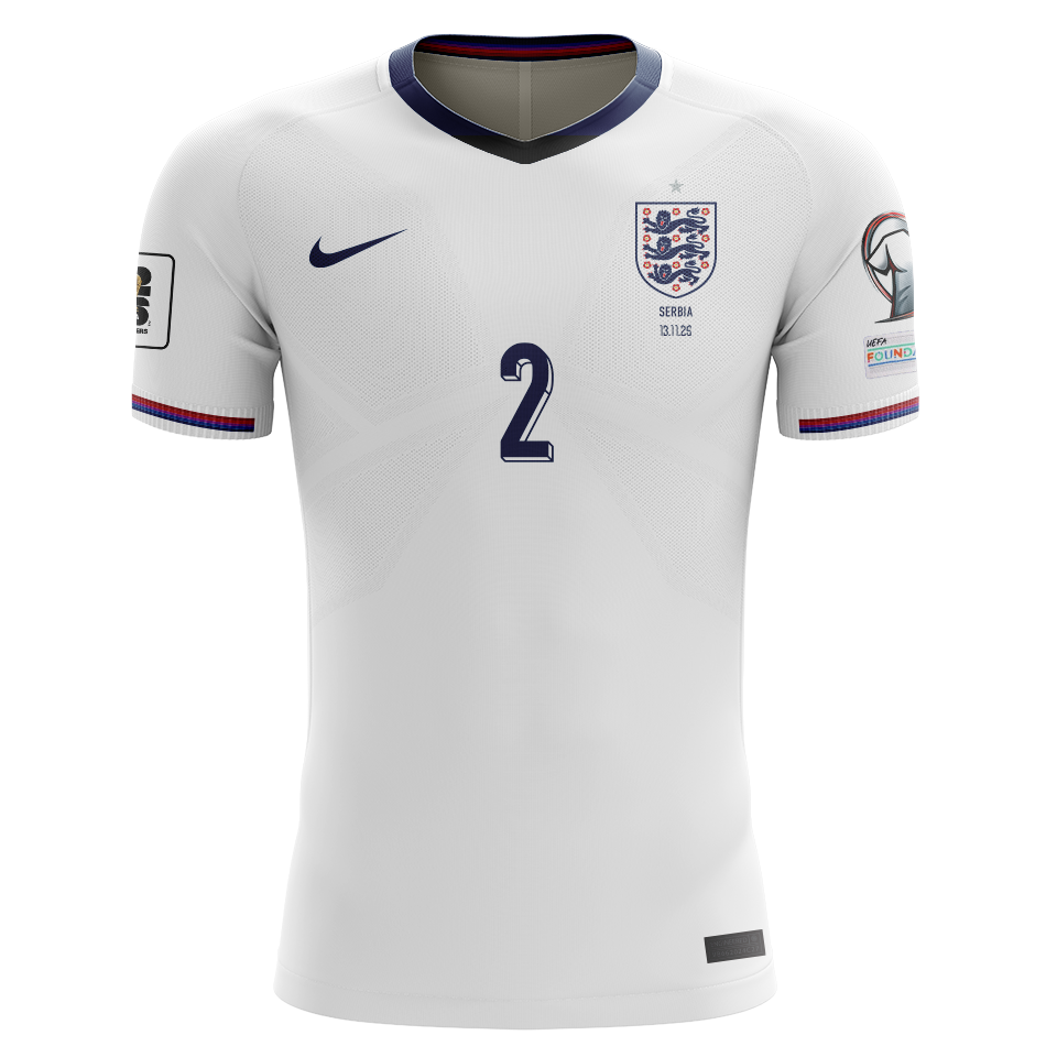 来自England的Ezri Konsa球衣