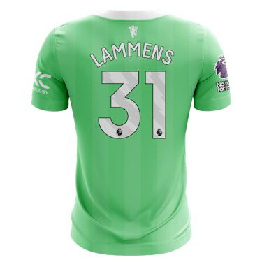 Senne Lammens Manchester United jersey