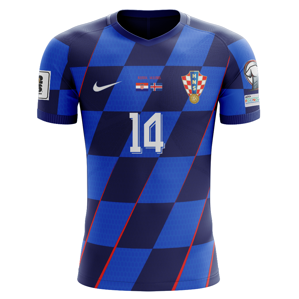 来自Croatia的Ivan Perišić球衣