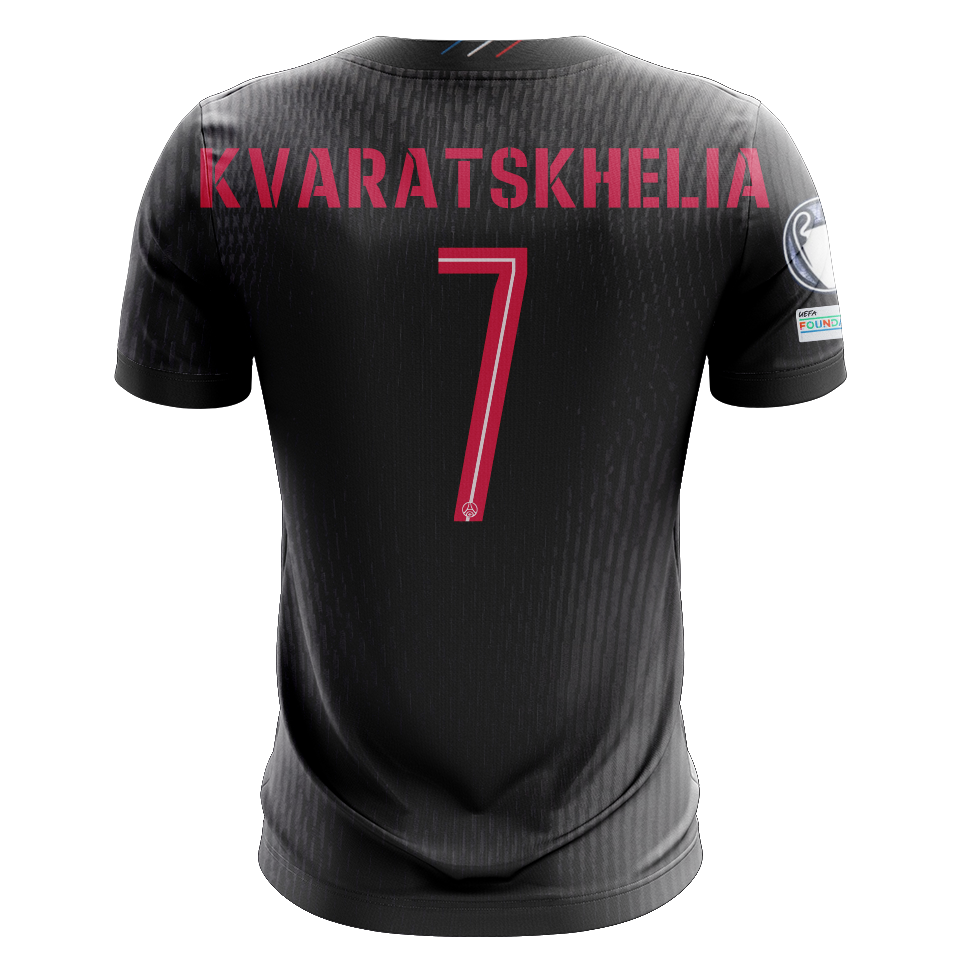 Khvicha Kvaratskhelia Paris Saint-Germain shirt