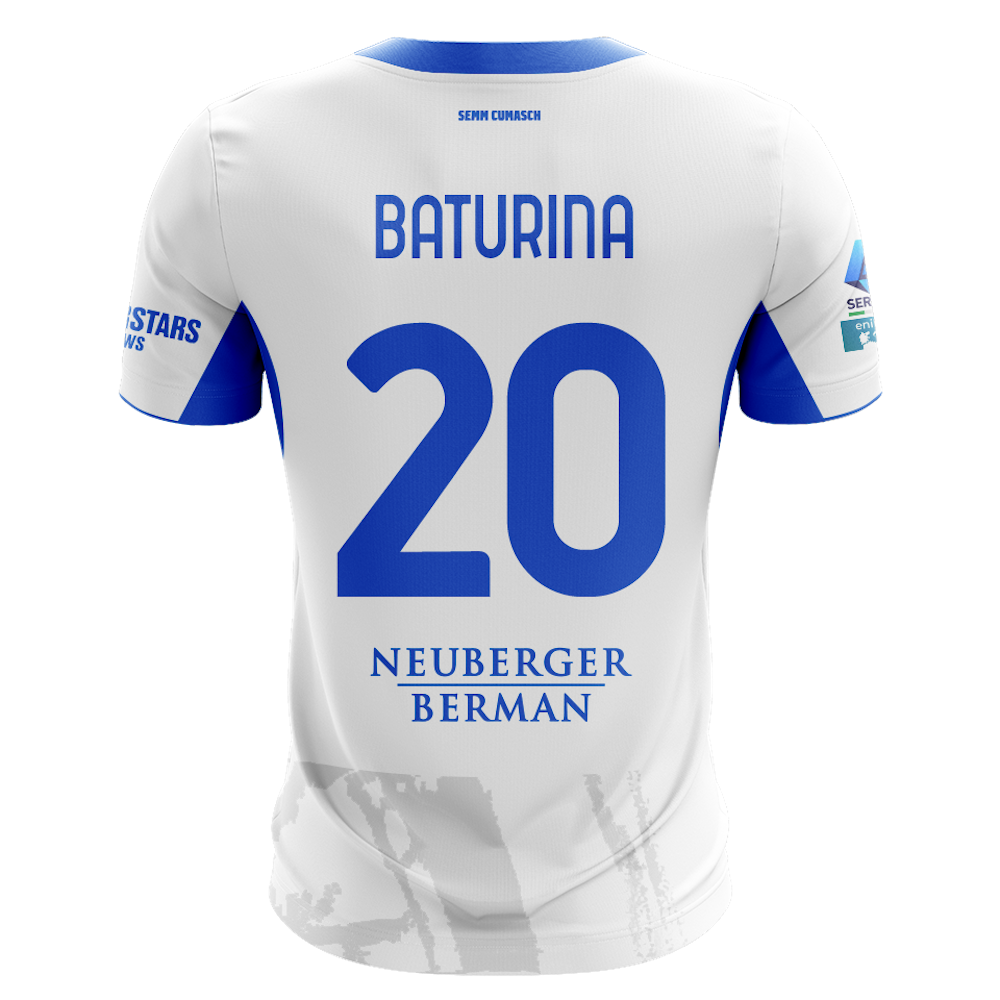 Martin Baturina Cagliari Calcio Como 1907 MatchWornShirt Martin Baturina Cagliari Calcio Como 1907 MatchWornShirt