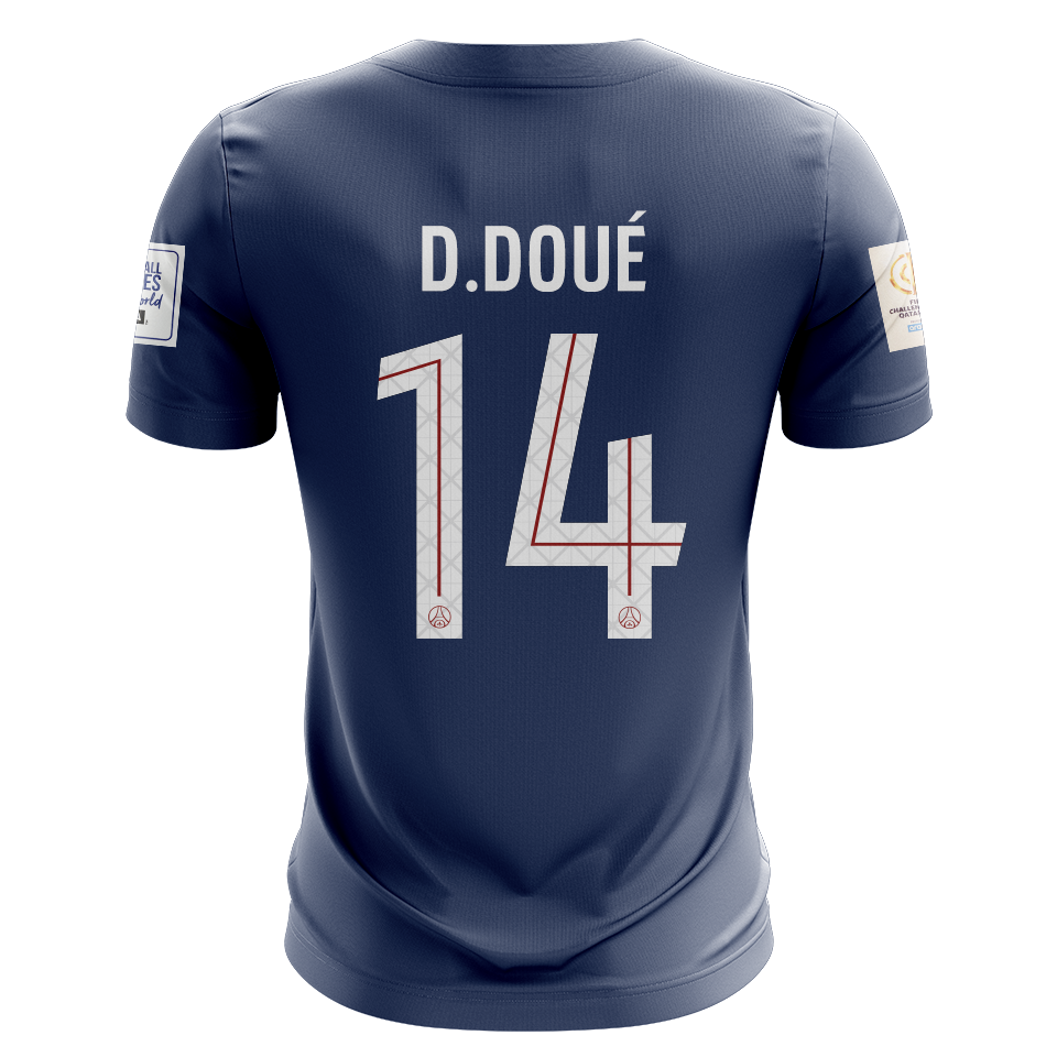 Désiré Doué | Paris Saint Germain - Flamengo | MatchWornShirt