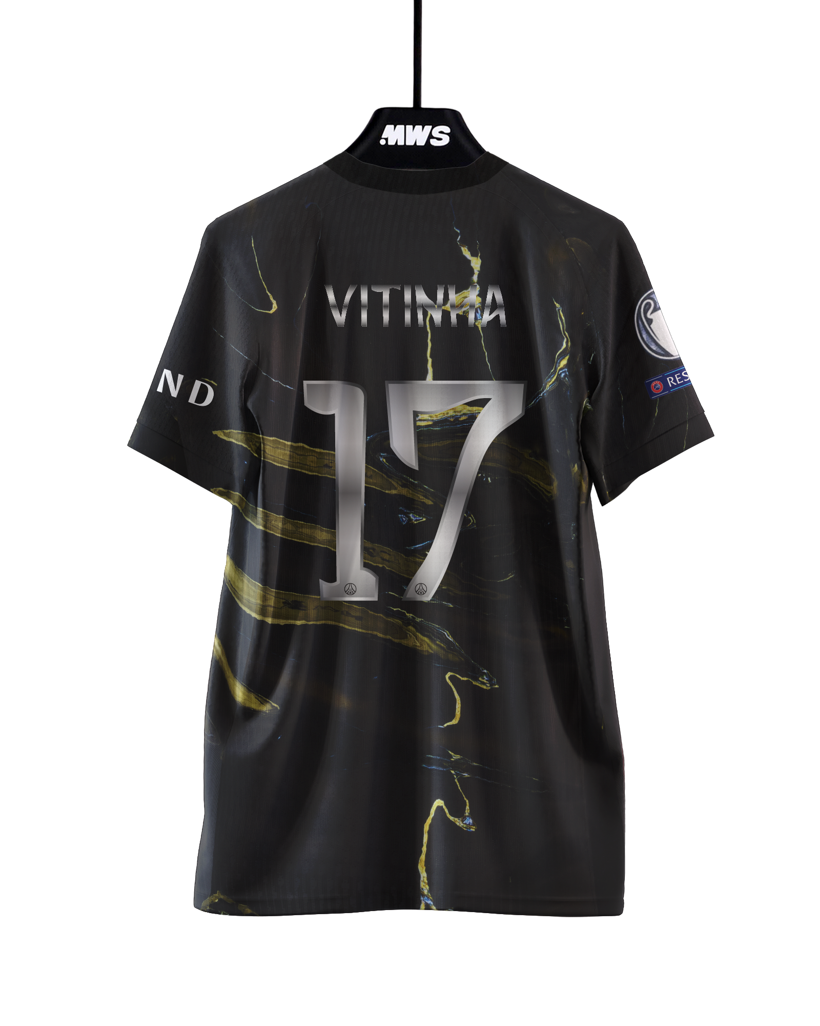 シ*ゴ様 MVPs社 サイン入りサッカーユニフォーム　Vitinha ヴィティー Vitinha Signed PSG Home Soccer Jersey #17 with Beckett Witness