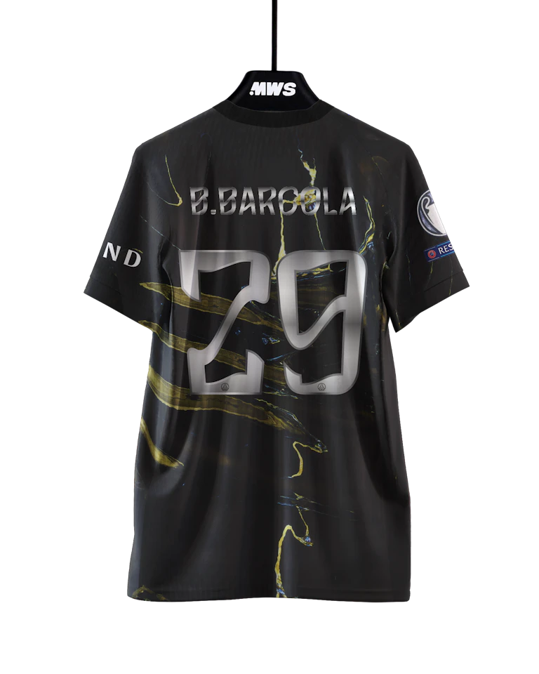Bradley Barcola Paris Saint-Germain shirt