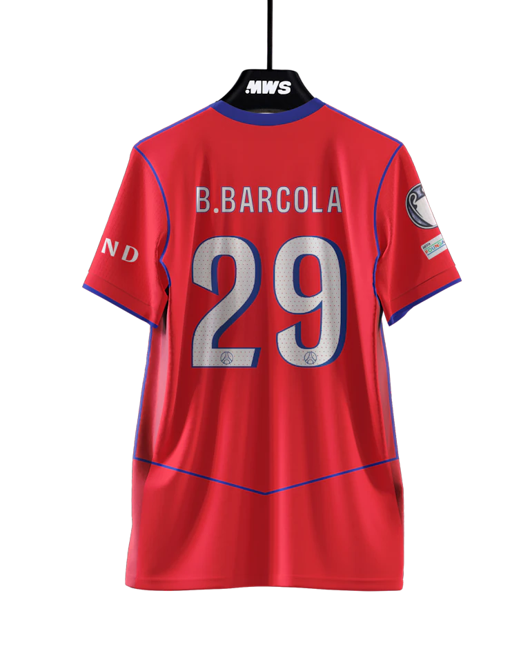 Bradley Barcola Paris Saint-Germain shirt