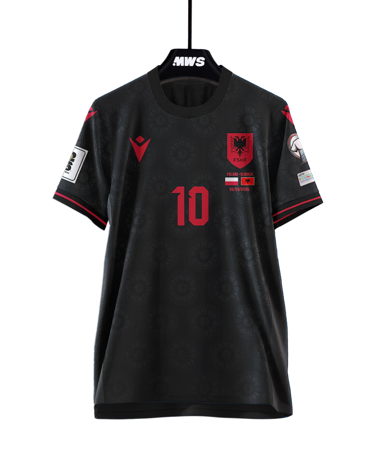 Nedim Bajrami Albania shirt